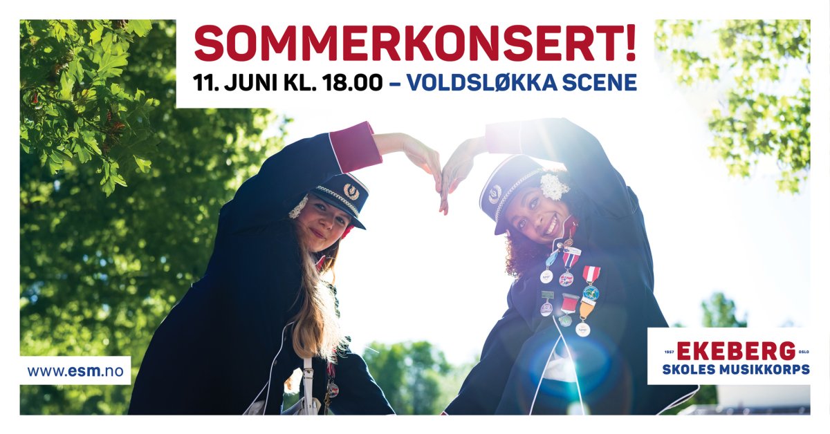 Sommerkonsert onsdag 11. juni!